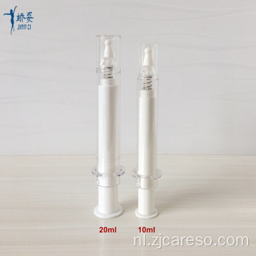 10ml 20ml witte airless cosmetische spuitfles